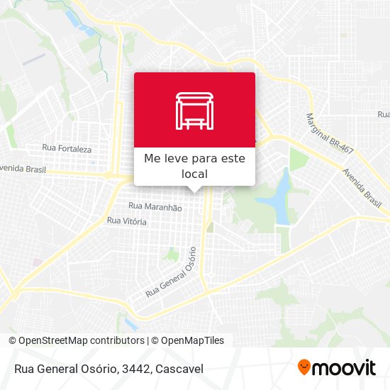 Rua General Osório, 3442 mapa