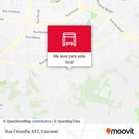 Rua Filosofia, 657 mapa
