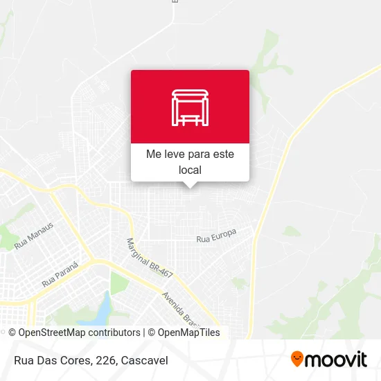 Rua Das Cores, 226 mapa