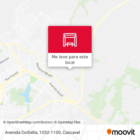 Avenida Corbélia, 1052-1100 mapa