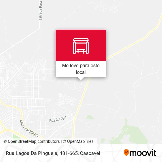 Rua Lagoa Da Pinguela, 481-665 mapa