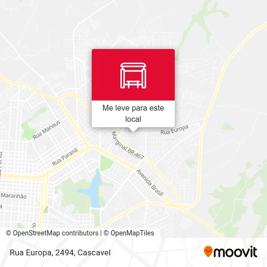 Rua Europa, 2494 mapa