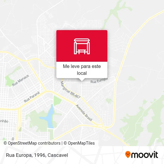 Rua Europa, 1996 mapa