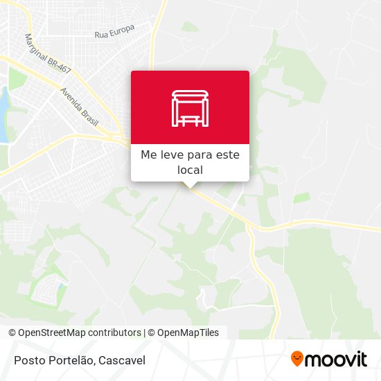 Posto Portelão mapa