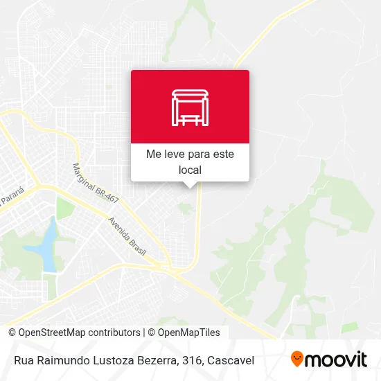 Rua Raimundo Lustoza Bezerra, 316 mapa