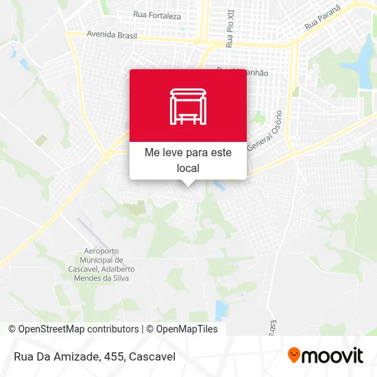 Rua Da Amizade, 455 mapa