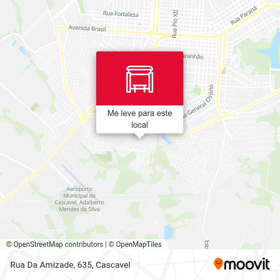 Rua Da Amizade, 635 mapa