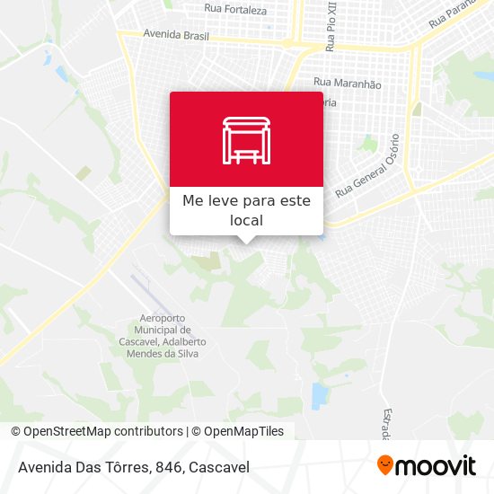 Avenida Das Tôrres, 846 mapa