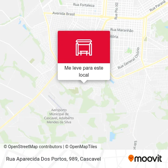 Rua Aparecida Dos Portos, 989 mapa