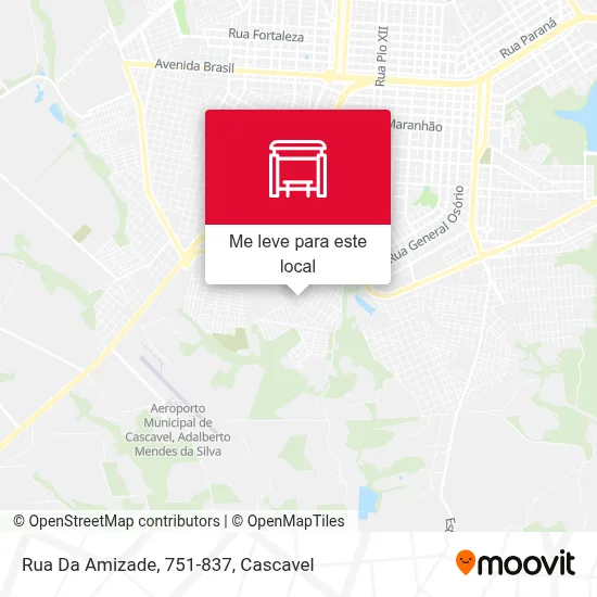 Rua Da Amizade, 751-837 mapa