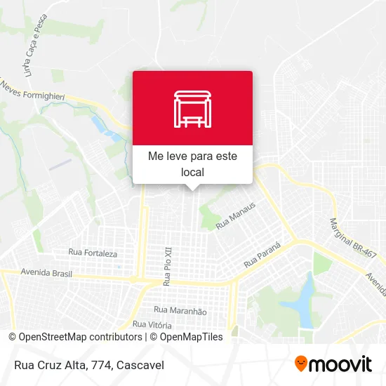 Rua Cruz Alta, 774 mapa