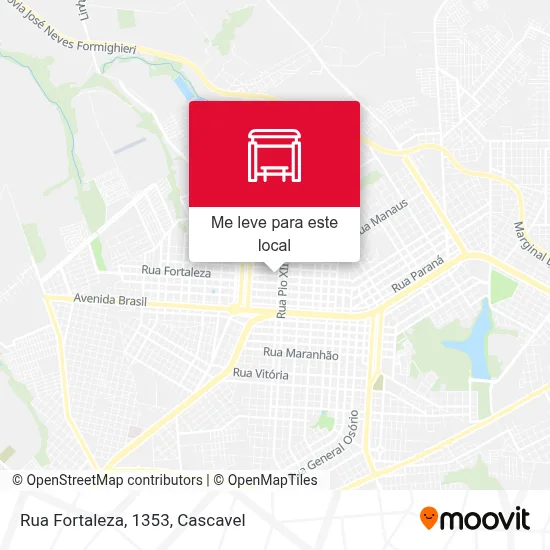 Rua Fortaleza, 1353 mapa