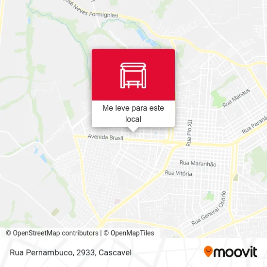 Rua Pernambuco, 2933 mapa