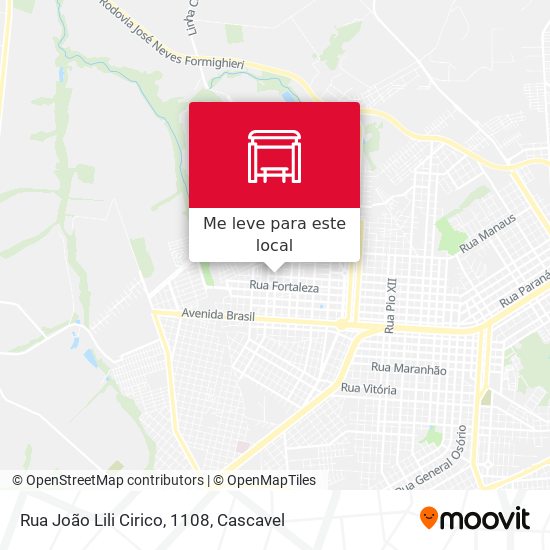 Rua João Lili Cirico, 1108 mapa