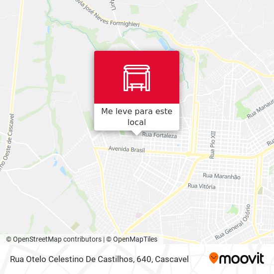 Rua Otelo Celestino De Castilhos, 640 mapa