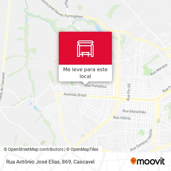 Rua Antônio José Elías, 869 mapa