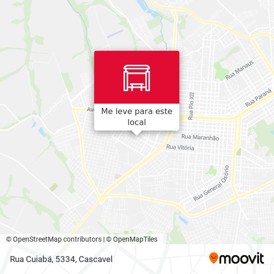 Rua Cuiabá, 5334 mapa