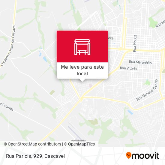 Rua Paricis, 929 mapa