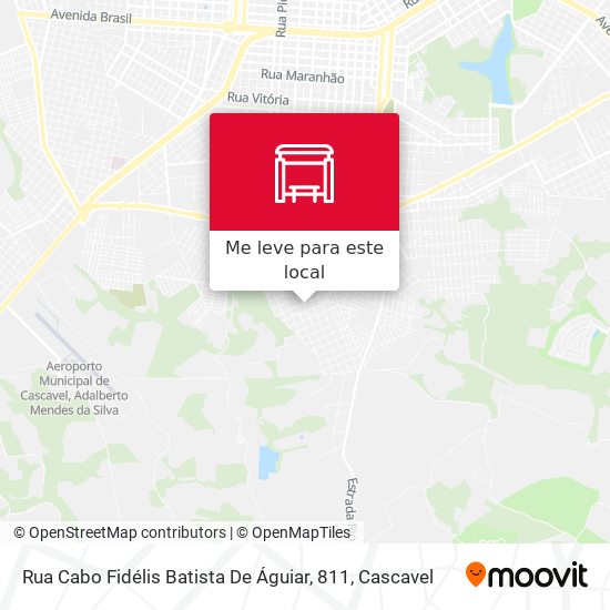 Rua Cabo Fidélis Batista De Águiar, 811 mapa