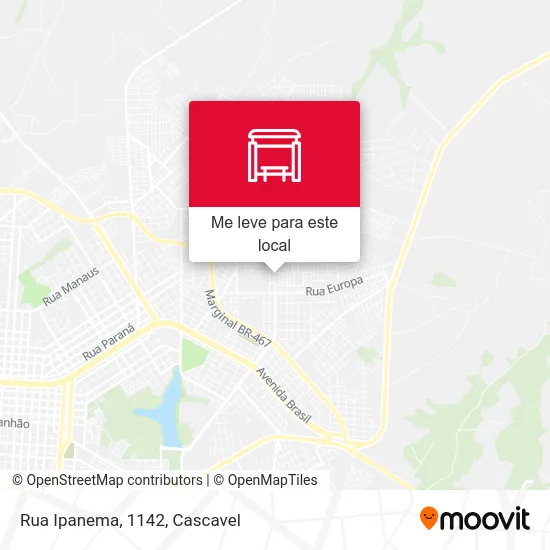 Rua Ipanema, 1142 mapa