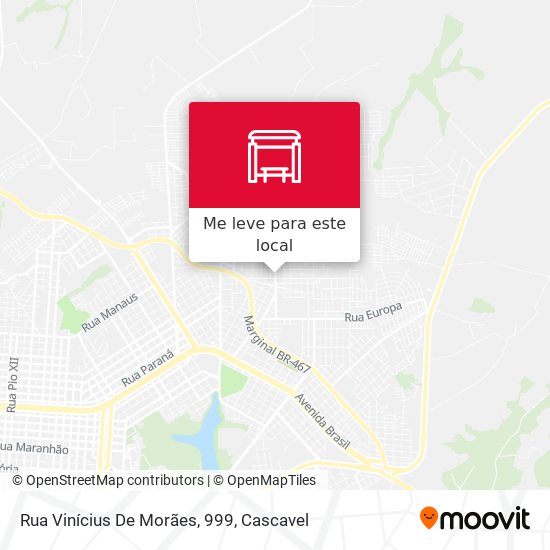 Rua Vinícius De Morães, 999 mapa