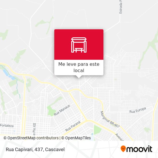 Rua Capivari, 437 mapa