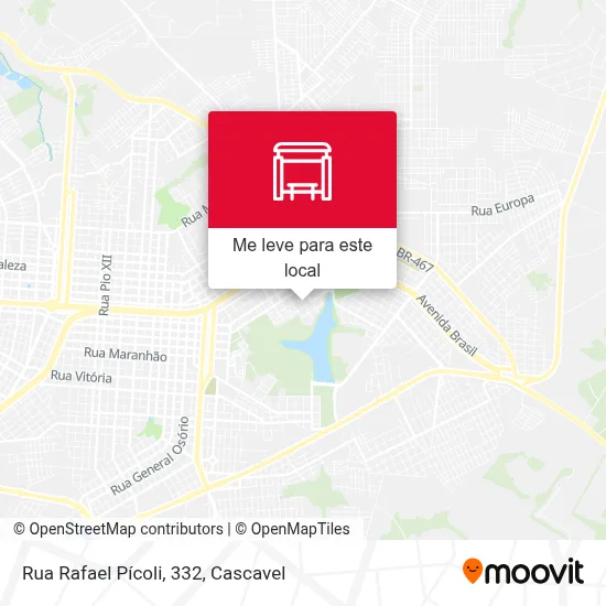 Rua Rafael Pícoli, 332 mapa
