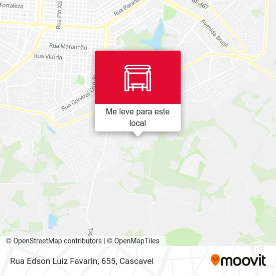 Rua Edson Luiz Favarin, 655 mapa