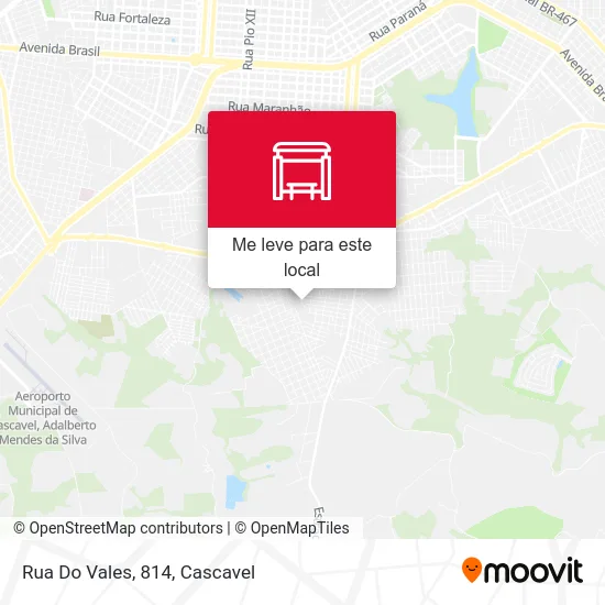 Rua Do Vales, 814 mapa