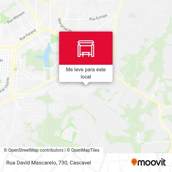 Rua David Mascarelo, 730 mapa