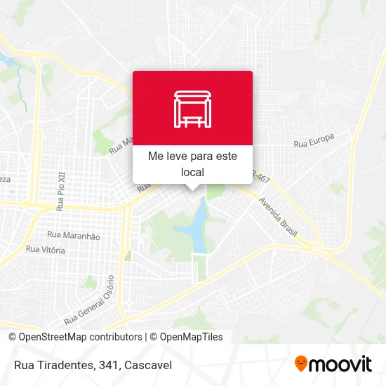 Rua Tiradentes, 341 mapa