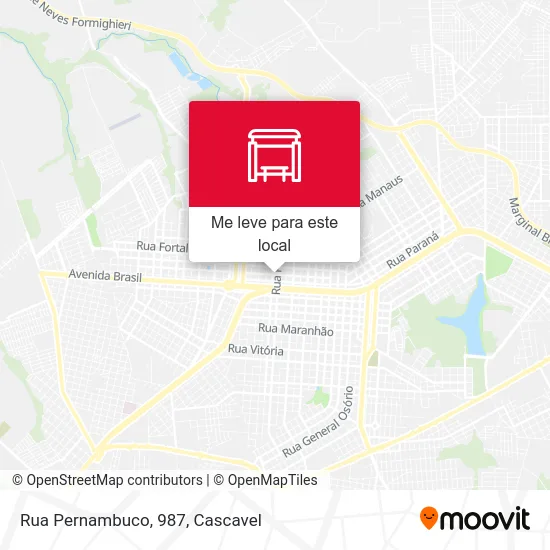 Rua Pernambuco, 987 mapa