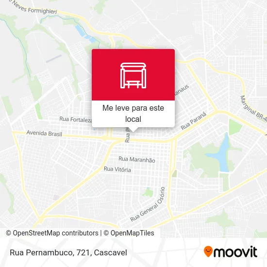Rua Pernambuco, 721 mapa