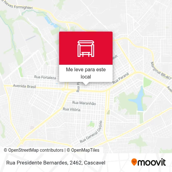 Rua Presidente Bernardes, 2462 mapa