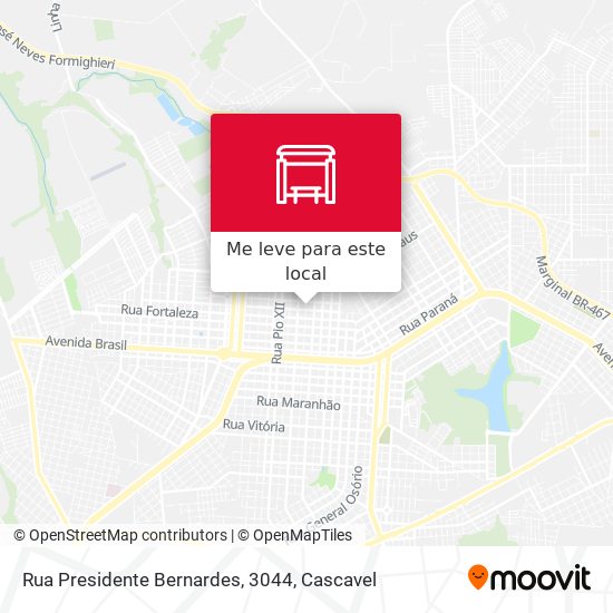 Rua Presidente Bernardes, 3044 mapa