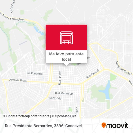 Rua Presidente Bernardes, 3396 mapa