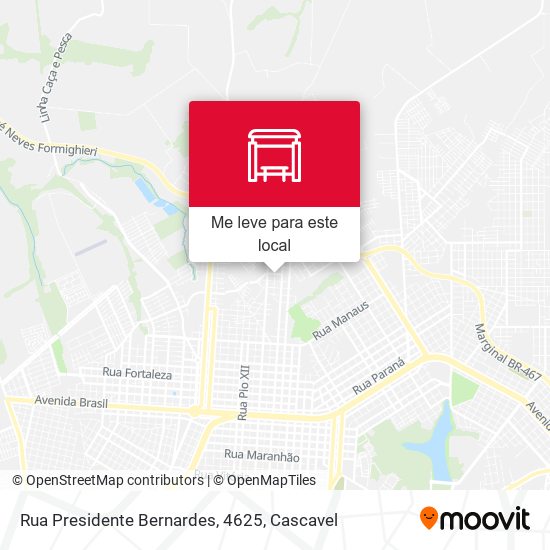 Rua Presidente Bernardes, 4625 mapa