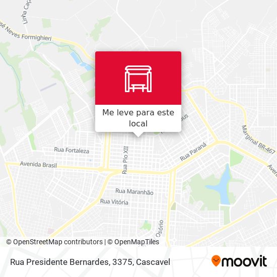 Rua Presidente Bernardes, 3375 mapa