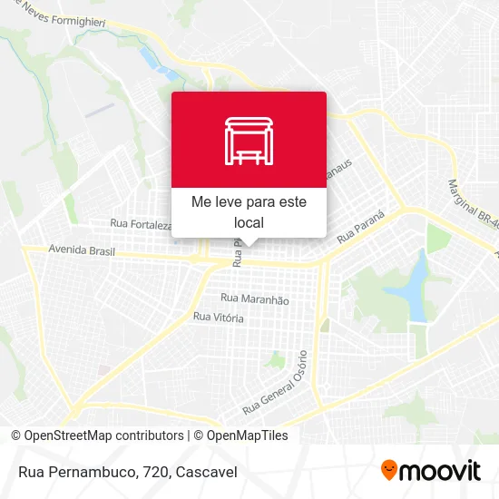 Rua Pernambuco, 720 mapa