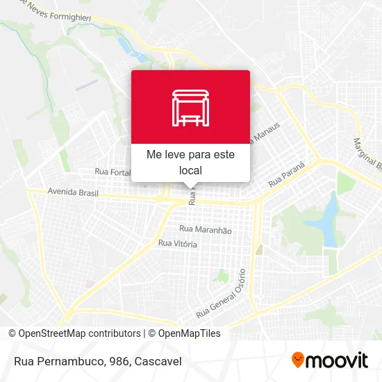 Rua Pernambuco, 986 mapa