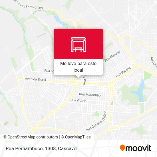 Rua Pernambuco, 1308 mapa