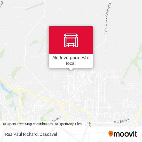 Rua Paul Richard mapa