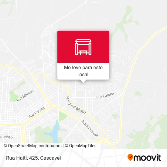 Rua Haiti, 425 mapa