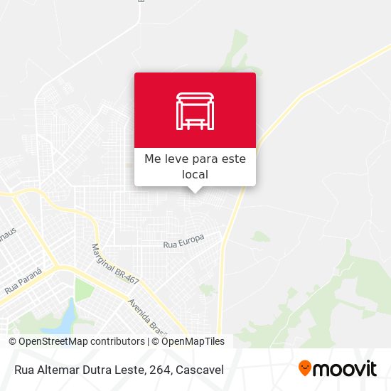 Rua Altemar Dutra Leste, 264 mapa