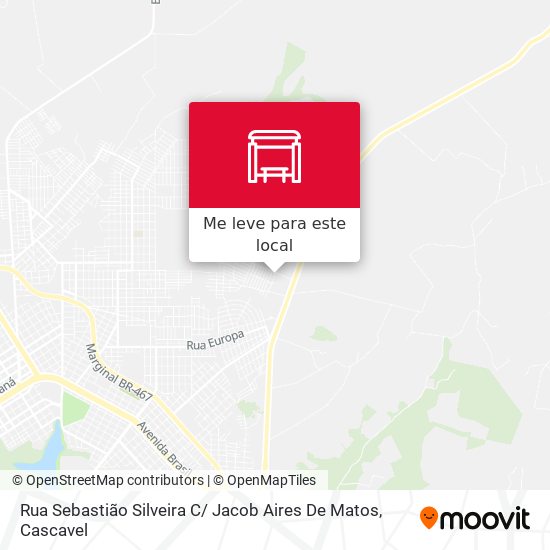 Rua Sebastião Silveira C/ Jacob Aires De Matos mapa