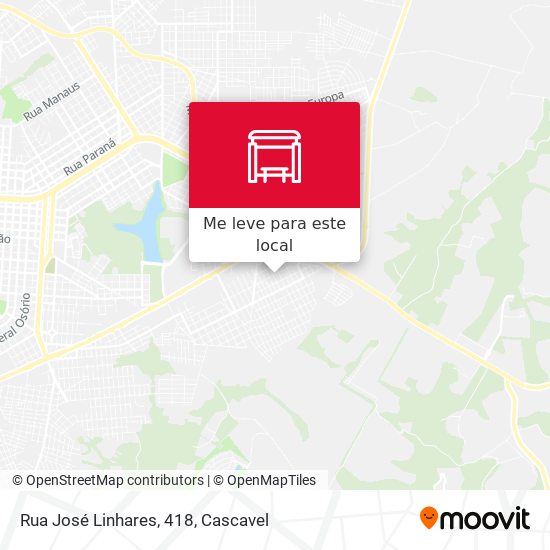 Rua José Linhares, 418 mapa