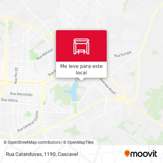 Rua Catanduvas, 1190 mapa