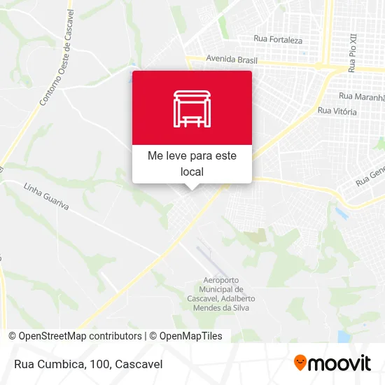 Rua Cumbica, 100 mapa