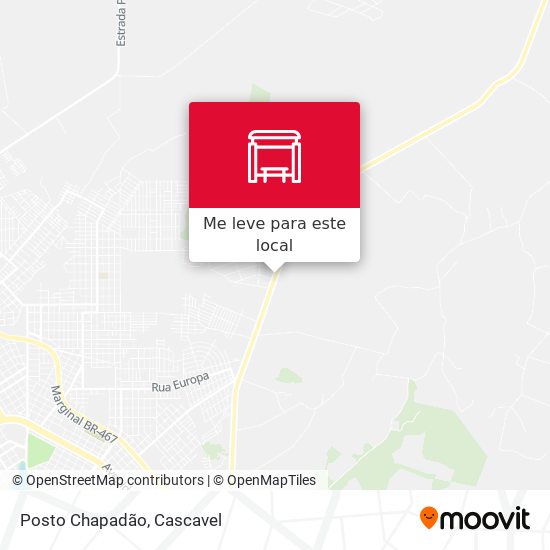 Posto Chapadão mapa