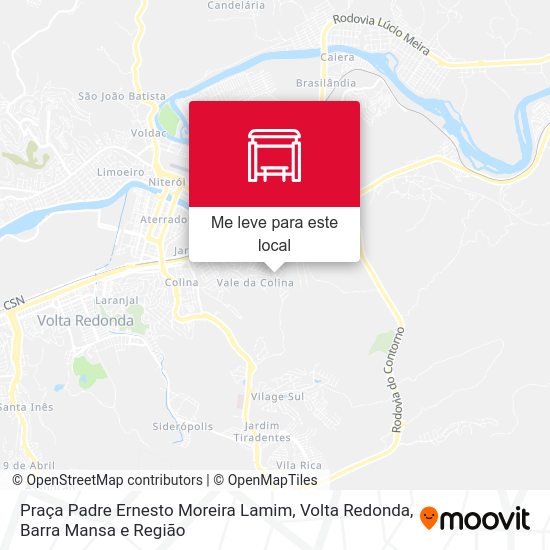 Praça Padre Ernesto Moreira Lamim mapa